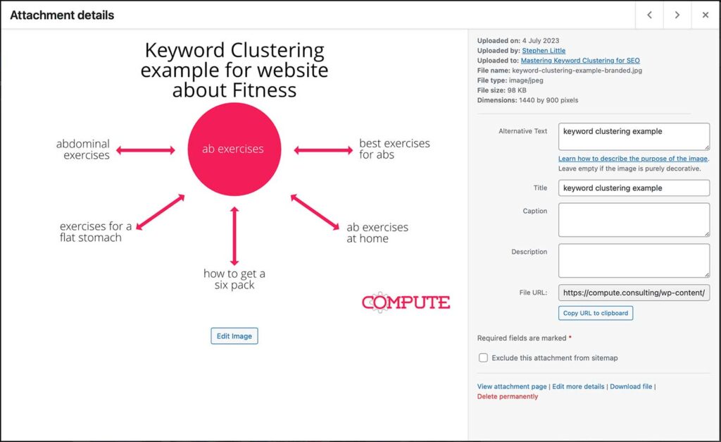 image seo wordpress alt text