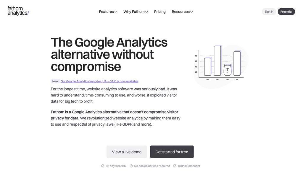website analytics fathom