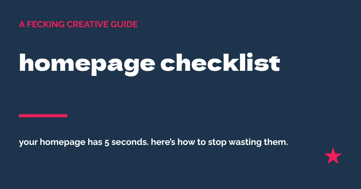 your homepage has 5 seconds. here’s how to stop wasting them.